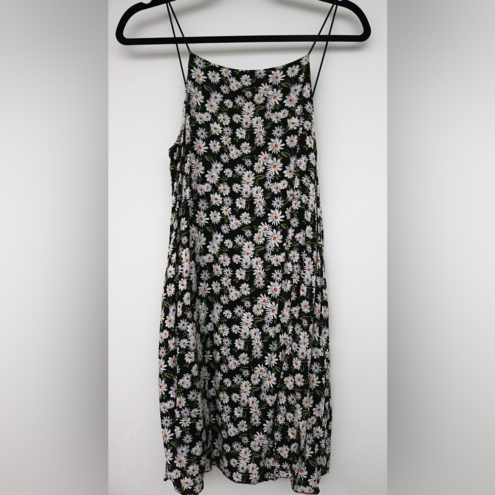 Aqua Floral Dress-Size Medium - Picture 2 of 4